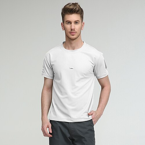 Men's Hunting T-shirt Tee shirt Camouflage Hunting T-shirt Military Tactical Shirt Solid Colored Outdoor Summer Ventilation Fast Dry Breathable Outdoor Nylon White Black Army Green Blue Grey
Men's Hunting T-shirt Tee shirt Camouflage Hunting T-shirt Military Tactical Shirt Solid Colored Outdoor Summer Ventilation Fast Dry Breathable Outdoor Nylon White Black Army Green Blue Grey