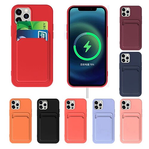 Silicone Phone Case For Apple iPhone 12 11 SE2020 Shockproof Protective Case Card Holder Cover for iPhone 12 Pro Max XR XS Max iPhone 8 7
Silicone Phone Case For Apple iPhone 12 11 SE2020 Shockproof Protective Case Card Holder Cover for iPhone 12 Pro Max XR XS Max iPhone 8 7