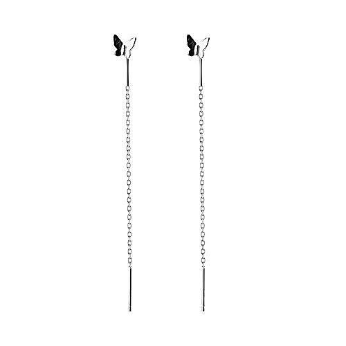 little butterfly tassel chain dangle drop earrings s925 sterling silver for women girls cute simple threader long chain statement studs earring dangling fashion jewelry gifts bff
little butterfly tassel chain dangle drop earrings s925 sterling silver for women girls cute simple threader long chain statement studs earring dangling fashion jewelry gifts bff