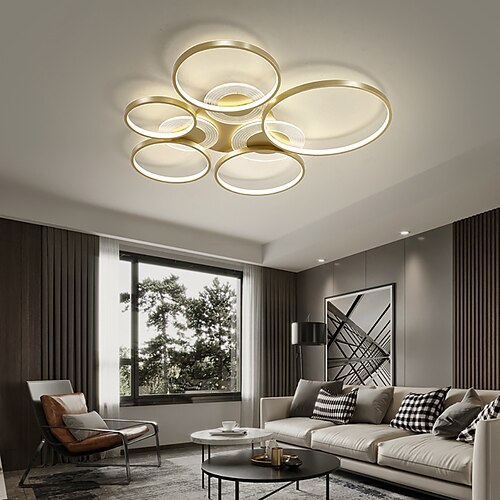 1/3/5 Heads Circle LED Dimmable Ceiling Light Black Gold Flush Mount Lights Metal LED Nordic Style 110-120V 220-240V
1/3/5 Heads Circle LED Dimmable Ceiling Light Black Gold Flush Mount Lights Metal LED Nordic Style 110-120V 220-240V