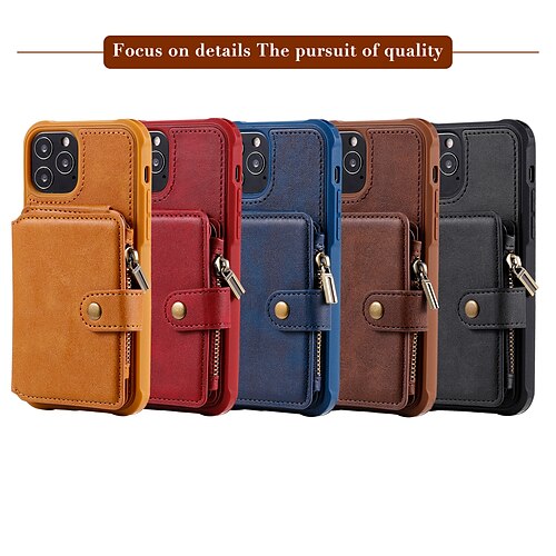 Phone Case For Apple Back Cover Leather iPhone 12 Pro Max 11 SE 2020 X XR XS Max 8 7 Card Holder Shockproof Solid Color PU Leather TPU
Phone Case For Apple Back Cover Leather iPhone 12 Pro Max 11 SE 2020 X XR XS Max 8 7 Card Holder Shockproof Solid Color PU Leather TPU