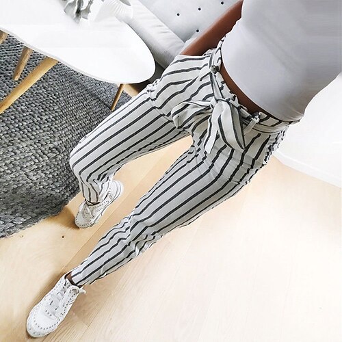 Women's Chinos Slacks Pants Trousers White High Waist Streetwear Chino Casual Weekend Pocket Micro-elastic Ankle-Length Comfort Stripe S M L XL XXL / Slim
Women's Chinos Slacks Pants Trousers White High Waist Streetwear Chino Casual Weekend Pocket Micro-elastic Ankle-Length Comfort Stripe S M L XL XXL / Slim