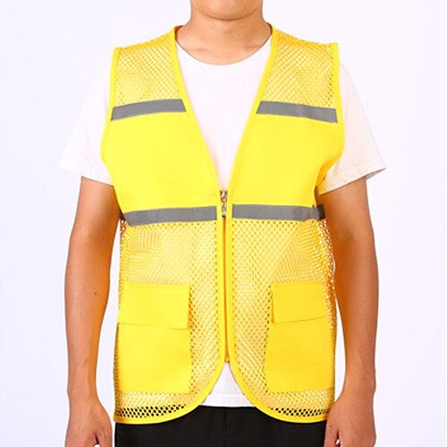 Men's Hunting Gilet Work Vest Safety Vest Outdoor Ventilation Wearable Reflective Strips Comfortable Summer Solid Colored Cotton orange Hole blue Yellow
Men's Hunting Gilet Work Vest Safety Vest Outdoor Ventilation Wearable Reflective Strips Comfortable Summer Solid Colored Cotton orange Hole blue Yellow