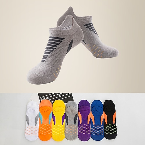 

Men's Quick-drying Sports Socks Breathable Chinlon Footsocks Towel Bottom Neon sox One-Size EU 39-44 For Male