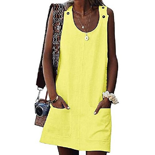 Women's T Shirt Dress Tee Dress Midi Dress Light Blue Wine Red ArmyGreen Sleeveless Pure Color S M L XL XXL XXXL 4XL 5XL
Women's T Shirt Dress Tee Dress Midi Dress Light Blue Wine Red ArmyGreen Sleeveless Pure Color S M L XL XXL XXXL 4XL 5XL