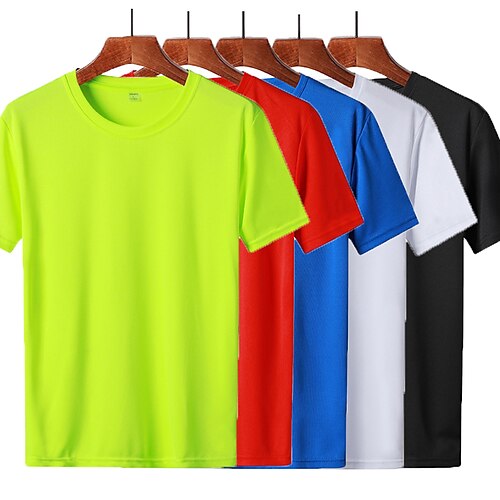 Men's T shirt Hiking Tee shirt Short Sleeve Crew Neck Tee Tshirt Top Outdoor Quick Dry Lightweight Breathable Sweat wicking Summer Polyester White Black Blue Running
Men's T shirt Hiking Tee shirt Short Sleeve Crew Neck Tee Tshirt Top Outdoor Quick Dry Lightweight Breathable Sweat wicking Summer Polyester White Black Blue Running