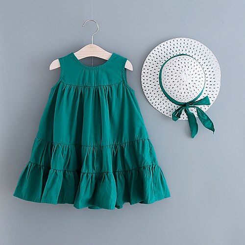 Bambino Da ragazza Vestito Tinta unica Abito casual Sopra il ginocchio Vestito Esterno Girocollo Senza maniche Attivo Vestito 3-7 anni Estate Rosso Verde
Bambino Da ragazza Vestito Tinta unica Abito casual Sopra il ginocchio Vestito Esterno Girocollo Senza maniche Attivo Vestito 3-7 anni Estate Rosso Verde