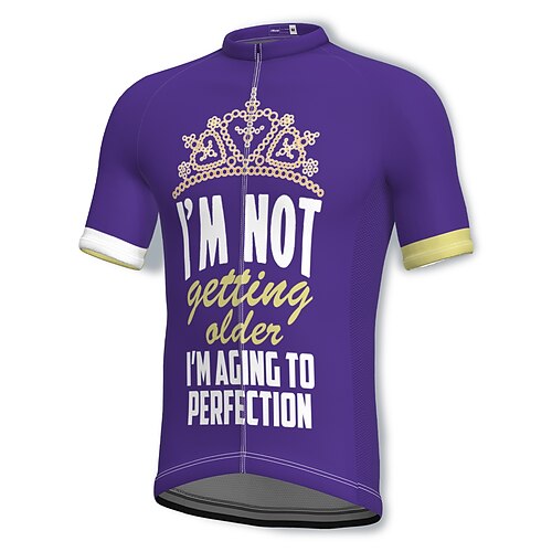 21Grams Men's Cycling Jersey Short Sleeve Bike Jersey Top with 3 Rear Pockets Mountain Bike MTB Road Bike Cycling Breathable Quick Dry Moisture Wicking Soft Purple Graphic Old Man Polyester Spandex
21Grams Men's Cycling Jersey Short Sleeve Bike Jersey Top with 3 Rear Pockets Mountain Bike MTB Road Bike Cycling Breathable Quick Dry Moisture Wicking Soft Purple Graphic Old Man Polyester Spandex