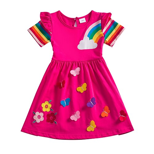 Bambino Piccolo Da ragazza Vestito Farfalla Fiore del sole Arcobaleno Fantasia floreale Fiore decorativo Scuola Con ricami Increspato Con fiocco Blu Viola Fucsia 100% cotone Al ginocchio Manica corta
Bambino Piccolo Da ragazza Vestito Farfalla Fiore del sole Arcobaleno Fantasia floreale Fiore decorativo Scuola Con ricami Increspato Con fiocco Blu Viola Fucsia 100% cotone Al ginocchio Manica corta