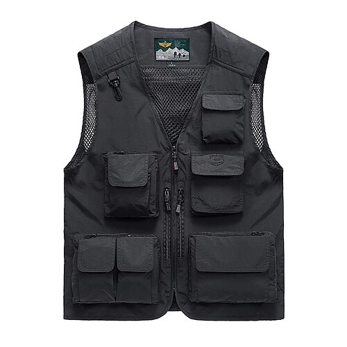 Men's Fishing Vest Short Sleeves Vest / Gilet Outdoor Multi-Pockets Quick Dry Lightweight Breathable Autumn / Fall Summer Chinlon Solid Colored Earth Yellow Red Army Green Fishing Outdoor Exercise
Men's Fishing Vest Short Sleeves Vest / Gilet Outdoor Multi-Pockets Quick Dry Lightweight Breathable Autumn / Fall Summer Chinlon Solid Colored Earth Yellow Red Army Green Fishing Outdoor Exercise