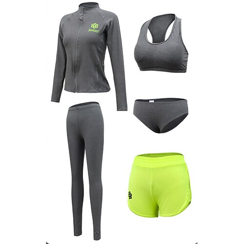Women's Rashguard Swimsuit Swimwear Bathing Suit UV Sun Protection UPF50 Breathable Full Body Front Zip 5-Piece - Swimming Surfing Water Sports Solid Colored Autumn / Fall Spring Summer / Quick Dry
Women's Rashguard Swimsuit Swimwear Bathing Suit UV Sun Protection UPF50 Breathable Full Body Front Zip 5-Piece - Swimming Surfing Water Sports Solid Colored Autumn / Fall Spring Summer / Quick Dry