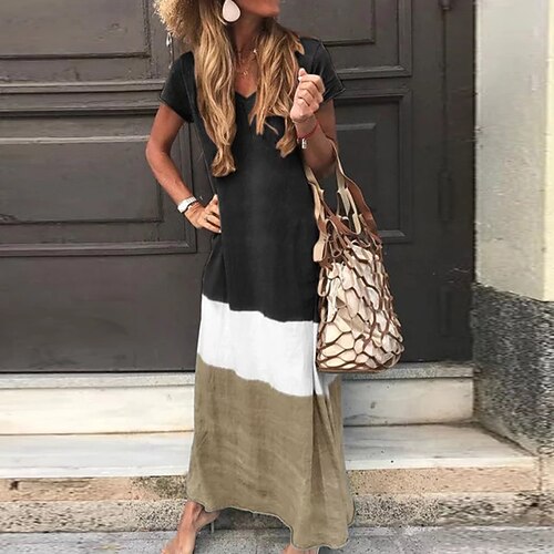 Mujer Vestido estilo camiseta Vestido largo maxi Negro Azul Piscina Gris Amarillo Rojo Manga Corta Bloque de color Retazos Primavera Verano Escote Redondo Casual Vestido de venta de auge S M L XL XXL
Mujer Vestido estilo camiseta Vestido largo maxi Negro Azul Piscina Gris Amarillo Rojo Manga Corta Bloque de color Retazos Primavera Verano Escote Redondo Casual Vestido de venta de auge S M L XL XXL