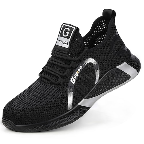 Lightweight Safety Shoes Steel Toe Cap Trainners Mesh Breathable Men Women Outddoor Toe Proctective Non-Slipping Wear Proof Booties / Ankle Boots Black Summer
Lightweight Safety Shoes Steel Toe Cap Trainners Mesh Breathable Men Women Outddoor Toe Proctective Non-Slipping Wear Proof Booties / Ankle Boots Black Summer