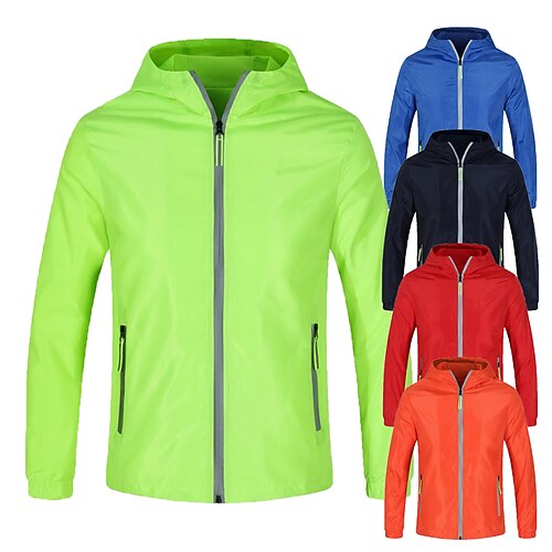 Men's Women's Hoodie Jacket Hiking Jacket Hiking Windbreaker Summer Outdoor Windproof Quick Dry Lightweight Breathable Jacket Top Fishing Climbing Running Sapphire fluorescent green orange Black Red
Men's Women's Hoodie Jacket Hiking Jacket Hiking Windbreaker Summer Outdoor Windproof Quick Dry Lightweight Breathable Jacket Top Fishing Climbing Running Sapphire fluorescent green orange Black Red