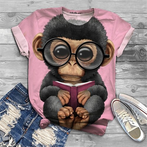 Dame Plus størrelse Toppe T-shirt Grafisk Dyr Trykt mønster Kortærmet Rund Hals Basale Daglig Ferie Bomuldspandextrøje Forår Sommer Lyserød / Plusstørrelser / Plusstørrelser
Dame Plus størrelse Toppe T-shirt Grafisk Dyr Trykt mønster Kortærmet Rund Hals Basale Daglig Ferie Bomuldspandextrøje Forår Sommer Lyserød / Plusstørrelser / Plusstørrelser
