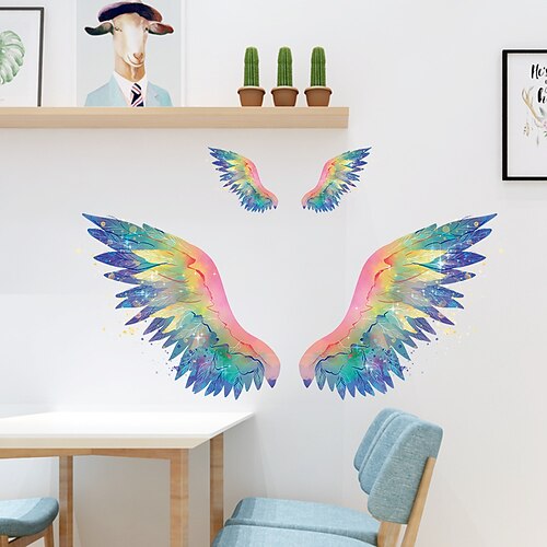 Wall Sticker Rainbow Dream Wings Feather Children's Room Home Bathroom Wall Background Decoration Can Be Removed Stickers
Wall Sticker Rainbow Dream Wings Feather Children's Room Home Bathroom Wall Background Decoration Can Be Removed Stickers