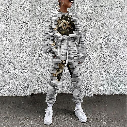 Women's Active Streetwear Graphic 3D Sports Outdoor Casual Two Piece Set Sweatshirt Tracksuit Pants Sets Jogger Pants Drawstring Print Tops
Women's Active Streetwear Graphic 3D Sports Outdoor Casual Two Piece Set Sweatshirt Tracksuit Pants Sets Jogger Pants Drawstring Print Tops