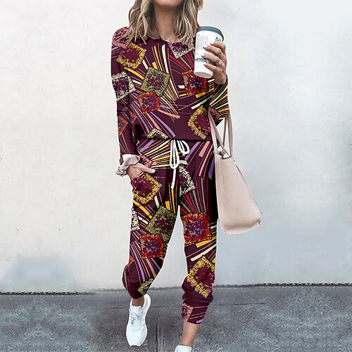 Women's Sweatshirt Tracksuit Pants Sets Active Streetwear Dark Grey Fuchsia Sports Outdoor Casual Graphic Letter Drawstring Print Crew Neck S M L XL XXL
Women's Sweatshirt Tracksuit Pants Sets Active Streetwear Dark Grey Fuchsia Sports Outdoor Casual Graphic Letter Drawstring Print Crew Neck S M L XL XXL