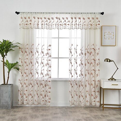 Two Panel Korean Pastoral Style Curtain Head Window Screen Living Room Bedroom Dining Room Children's Room Study Semi-Transparent Screen Curtain
Two Panel Korean Pastoral Style Curtain Head Window Screen Living Room Bedroom Dining Room Children's Room Study Semi-Transparent Screen Curtain