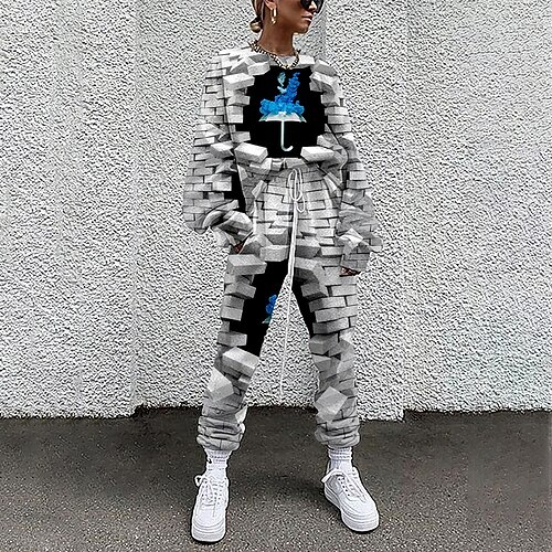Women's Active Streetwear Graphic 3D Sports Outdoor Casual Two Piece Set Sweatshirt Tracksuit Pants Sets Jogger Pants Drawstring Print Tops
Women's Active Streetwear Graphic 3D Sports Outdoor Casual Two Piece Set Sweatshirt Tracksuit Pants Sets Jogger Pants Drawstring Print Tops