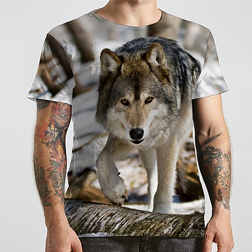 Men's Unisex T shirt Tee Shirt Tee Animal Wolf Graphic Prints Round Neck Rainbow 3D Print Plus Size Casual Daily Short Sleeve Print Clothing Apparel Basic Designer Big and Tall / Summer / Summer
Men's Unisex T shirt Tee Shirt Tee Animal Wolf Graphic Prints Round Neck Rainbow 3D Print Plus Size Casual Daily Short Sleeve Print Clothing Apparel Basic Designer Big and Tall / Summer / Summer