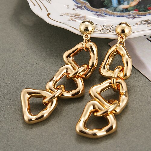 irregular metal chain earrings cross-border earrings simple personality metal earrings
irregular metal chain earrings cross-border earrings simple personality metal earrings
