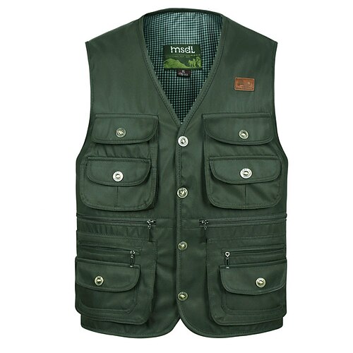 Men's Hiking Fishing Vest Work Vest Outdoor Casual Lightweight with Multi Pockets Autumn/Fall Spring Travel Cargo Safari Photo Wear Resistance Breathable Waistcoat Jacket Coat Top
Men's Hiking Fishing Vest Work Vest Outdoor Casual Lightweight with Multi Pockets Autumn/Fall Spring Travel Cargo Safari Photo Wear Resistance Breathable Waistcoat Jacket Coat Top