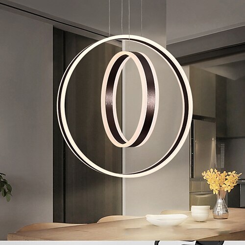 LED Pendant Light White Coffee Circle Ring Design 60 cm Geometric Shapes Circle Ring Design Aluminum Artistic Style Stylish Brushed Artistic LED 220-240V
LED Pendant Light White Coffee Circle Ring Design 60 cm Geometric Shapes Circle Ring Design Aluminum Artistic Style Stylish Brushed Artistic LED 220-240V