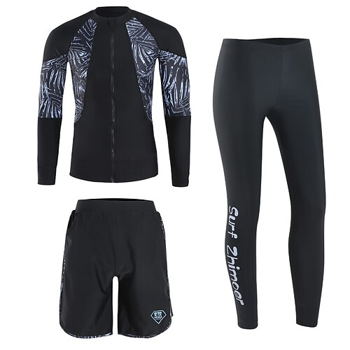 Men's Rashguard Swimsuit Spandex Swimwear Bathing Suit UV Sun Protection UPF50 Breathable Full Body 3-Piece - Swimming Surfing Water Sports Autumn / Fall Spring Summer / Quick Dry / Quick Dry
Men's Rashguard Swimsuit Spandex Swimwear Bathing Suit UV Sun Protection UPF50 Breathable Full Body 3-Piece - Swimming Surfing Water Sports Autumn / Fall Spring Summer / Quick Dry / Quick Dry