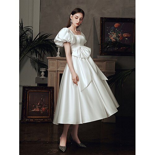 french satin light wedding dress 2021 new white and thin retro hepburn style palace princess dress sen is small
french satin light wedding dress 2021 new white and thin retro hepburn style palace princess dress sen is small