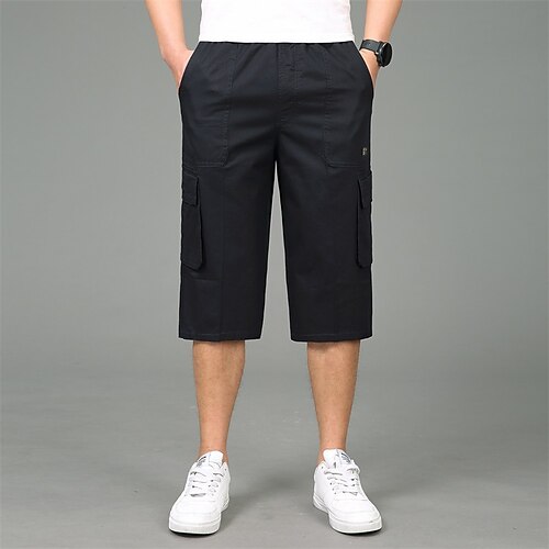 Men's Stylish Casual / Sporty Capri shorts Cargo Shorts Pocket Elastic Waist Calf-Length Pants Sports Outdoor Daily Micro-elastic Solid Color Comfort Breathable Mid Waist ArmyGreen Black Light gray
Men's Stylish Casual / Sporty Capri shorts Cargo Shorts Pocket Elastic Waist Calf-Length Pants Sports Outdoor Daily Micro-elastic Solid Color Comfort Breathable Mid Waist ArmyGreen Black Light gray