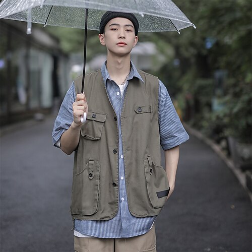 Men's Fishing Vest Hiking Vest Sleeveless Vest / Gilet Jacket Top Outdoor Quick Dry Lightweight Breathable Multi Pockets Autumn / Fall Spring Summer Gray Green Black Hunting Fishing Climbing
Men's Fishing Vest Hiking Vest Sleeveless Vest / Gilet Jacket Top Outdoor Quick Dry Lightweight Breathable Multi Pockets Autumn / Fall Spring Summer Gray Green Black Hunting Fishing Climbing