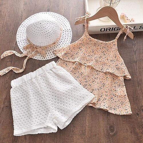3 Pieces Kids Girls' Clothing Set Outfit Graphic Sleeveless Bow Set Active Summer 3-6 Years Green Pink
3 Pieces Kids Girls' Clothing Set Outfit Graphic Sleeveless Bow Set Active Summer 3-6 Years Green Pink