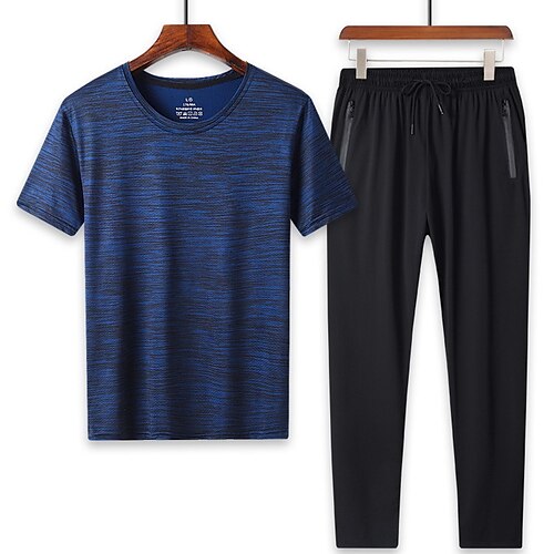 Men's T shirt Hiking Shirt with Pants Short Sleeve Pants / Trousers Bottoms Clothing Suit Outdoor Quick Dry Lightweight Breathable Sweat wicking Spring Summer Sapphire Cai Lan Light Gray Hunting
Men's T shirt Hiking Shirt with Pants Short Sleeve Pants / Trousers Bottoms Clothing Suit Outdoor Quick Dry Lightweight Breathable Sweat wicking Spring Summer Sapphire Cai Lan Light Gray Hunting