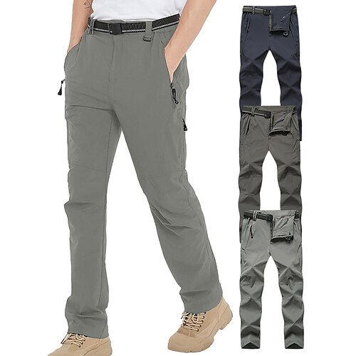 Men's Hiking Pants Trousers Summer Outdoor Quick Dry Multi Pockets Lightweight Breathable Spandex Zipper Pocket Pants / Trousers Bule / Black Light Green Light Grey Beach Camping / Hiking / Caving
Men's Hiking Pants Trousers Summer Outdoor Quick Dry Multi Pockets Lightweight Breathable Spandex Zipper Pocket Pants / Trousers Bule / Black Light Green Light Grey Beach Camping / Hiking / Caving