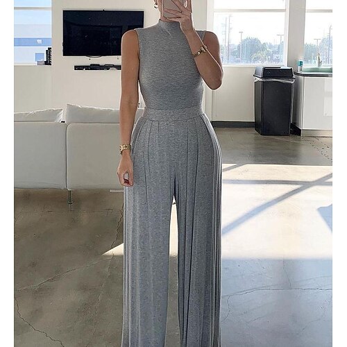 Per donna Tuta Con balze Girocollo Streetwear Giornaliero Per eventi Standard Manica lunga Grigio S M L
Per donna Tuta Con balze Girocollo Streetwear Giornaliero Per eventi Standard Manica lunga Grigio S M L