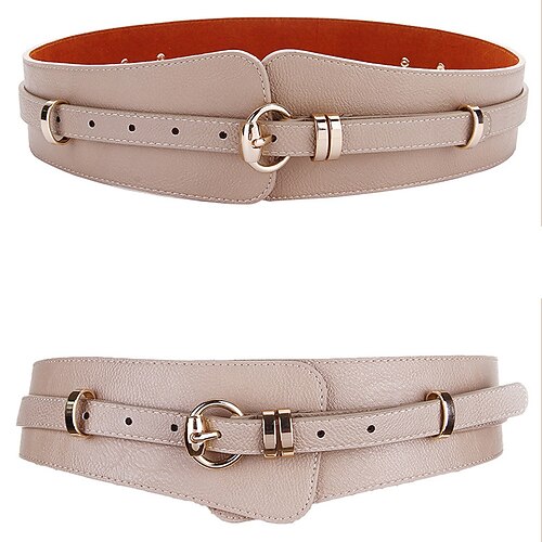 Women's Wide Belt Party Wedding Street Daily Brown Pink Belt Solid Color Khaki Winter Spring Summer Work
Women's Wide Belt Party Wedding Street Daily Brown Pink Belt Solid Color Khaki Winter Spring Summer Work