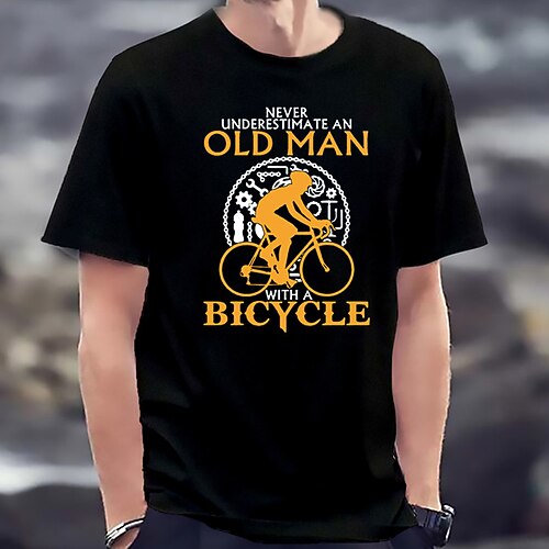 Men's Unisex T shirt Tee Shirt Tee Letter Bicycle Old Man Round Neck Pink Grey White Black Print Plus Size Casual Short Sleeve Print Clothing Apparel Fashion Designer Big and Tall Esencial / Summer
Men's Unisex T shirt Tee Shirt Tee Letter Bicycle Old Man Round Neck Pink Grey White Black Print Plus Size Casual Short Sleeve Print Clothing Apparel Fashion Designer Big and Tall Esencial / Summer