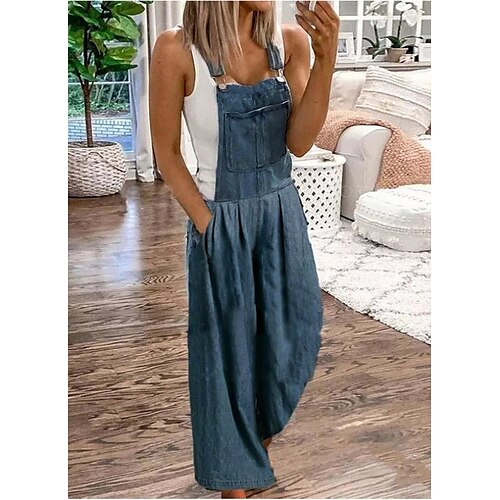 Women's Overall Pocket Solid Color Casual Daily Going out Regular Fit Sleeveless Blue Gray Navy Blue S M L Spring / Plus Size
Women's Overall Pocket Solid Color Casual Daily Going out Regular Fit Sleeveless Blue Gray Navy Blue S M L Spring / Plus Size