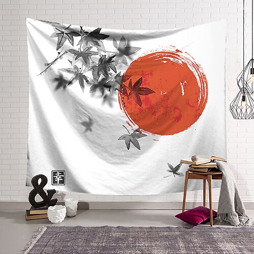 Japanese Style Ink Painting Style Wall Tapestry Art Decor Blanket Curtain Hanging Home Bedroom Living Room Decoration Polyester
Japanese Style Ink Painting Style Wall Tapestry Art Decor Blanket Curtain Hanging Home Bedroom Living Room Decoration Polyester