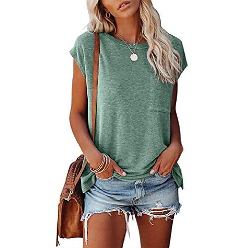 mriol women's short sleeve tunic tops basic loose t shirts solid color batwing sleeve casual tee with pocket green
mriol women's short sleeve tunic tops basic loose t shirts solid color batwing sleeve casual tee with pocket green