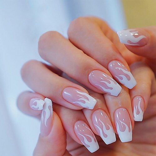 24 stk/sett kort ballett neglelapp rosa flamme avtagbar falsk neglelapp vanntett brukbar nail art falske negler for kvinne
24 stk/sett kort ballett neglelapp rosa flamme avtagbar falsk neglelapp vanntett brukbar nail art falske negler for kvinne