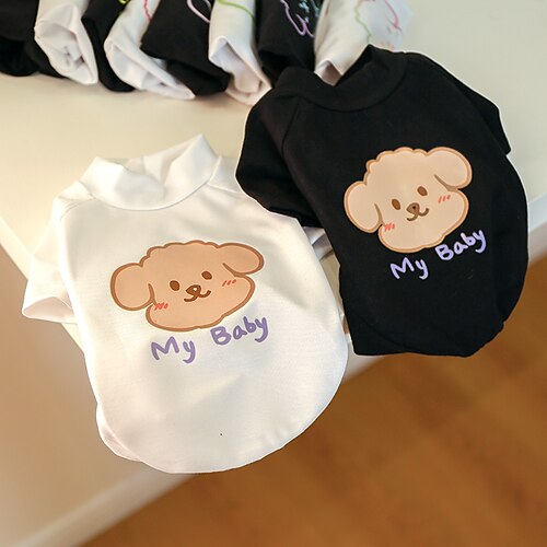 Pet Dog Clothes Cartoon Printing Spring And Summer New Teddy Bear Small And Medium Dog Fluorescent T-shirt Baby Brown
Pet Dog Clothes Cartoon Printing Spring And Summer New Teddy Bear Small And Medium Dog Fluorescent T-shirt Baby Brown
