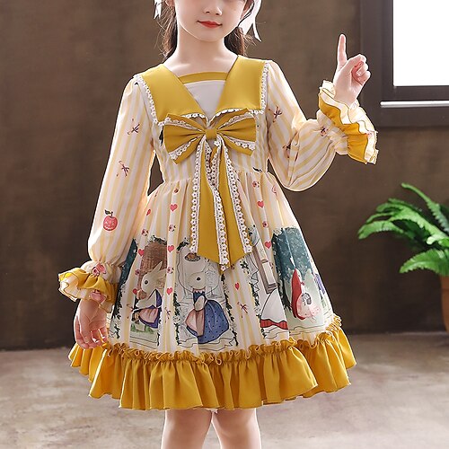 Bambino Da ragazza Vestito Animali Al ginocchio Vestito Con fiocco Manica lunga stile sveglio Vestito 4-13 anni Rosa Giallo
Bambino Da ragazza Vestito Animali Al ginocchio Vestito Con fiocco Manica lunga stile sveglio Vestito 4-13 anni Rosa Giallo