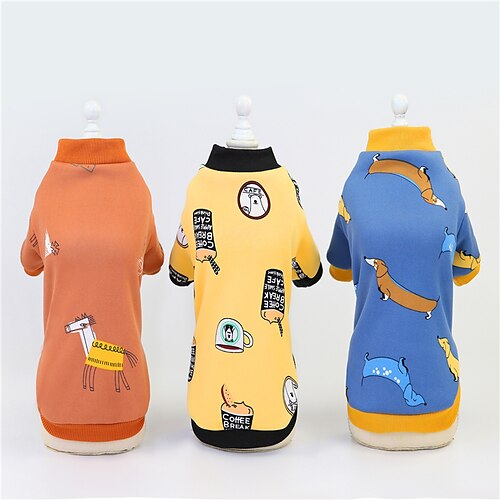 Dog Cat Sweatshirt Animal Animal Dailywear Casual / Daily Winter Dog Clothes Puppy Clothes Dog Outfits Warm Yellow Blue Khaki Sweatshirts
Dog Cat Sweatshirt Animal Animal Dailywear Casual / Daily Winter Dog Clothes Puppy Clothes Dog Outfits Warm Yellow Blue Khaki Sweatshirts