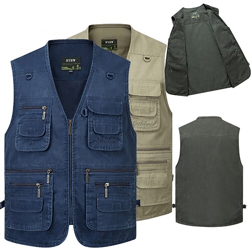 Men's Fishing Vest Hiking Vest Sleeveless Vest / Gilet Jacket Top Outdoor Breathable Quick Dry Lightweight Multi Pockets Autumn / Fall Spring 2012 blue 2012 Khaki 2012 Army Green Hunting Fishing
Men's Fishing Vest Hiking Vest Sleeveless Vest / Gilet Jacket Top Outdoor Breathable Quick Dry Lightweight Multi Pockets Autumn / Fall Spring 2012 blue 2012 Khaki 2012 Army Green Hunting Fishing