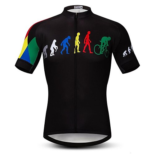 21Grams Men's Cycling Jersey Short Sleeve Bike Jersey Top with 3 Rear Pockets Mountain Bike MTB Road Bike Cycling Breathable Quick Dry Moisture Wicking Soft Black Evolution Polyester Spandex Sports
21Grams Men's Cycling Jersey Short Sleeve Bike Jersey Top with 3 Rear Pockets Mountain Bike MTB Road Bike Cycling Breathable Quick Dry Moisture Wicking Soft Black Evolution Polyester Spandex Sports