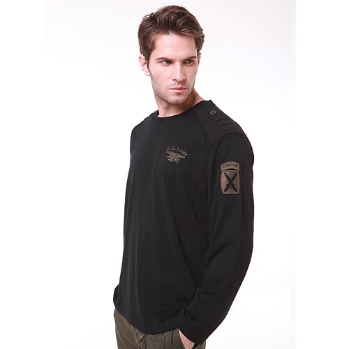 Men's T shirt Hiking Tee shirt Military Tactical Shirt Long Sleeve Tee Tshirt Top Outdoor Quick Dry Lightweight Breathable Sweat wicking Autumn / Fall Spring Summer Black Green Fishing Climbing
Men's T shirt Hiking Tee shirt Military Tactical Shirt Long Sleeve Tee Tshirt Top Outdoor Quick Dry Lightweight Breathable Sweat wicking Autumn / Fall Spring Summer Black Green Fishing Climbing