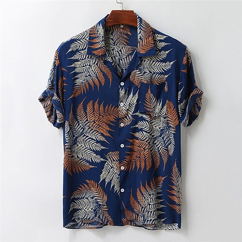 Herre Hawaii skjorte Skjorte med knapp ned Sommerskjorte Strandskjorte Svart Hvit Gul Rød Mørkeblå Kortermet Blad Grafiske trykk Camp Collar Feriereise Ut på byen Lomme Klær Mote Hawaiisk
Herre Hawaii skjorte Skjorte med knapp ned Sommerskjorte Strandskjorte Svart Hvit Gul Rød Mørkeblå Kortermet Blad Grafiske trykk Camp Collar Feriereise Ut på byen Lomme Klær Mote Hawaiisk