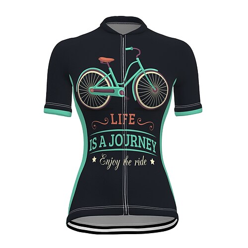 21Grams Women's Cycling Jersey Short Sleeve Bike Jersey Top with 3 Rear Pockets Mountain Bike MTB Road Bike Cycling Fast Dry Breathable Quick Dry Moisture Wicking Black Green Purple Graphic Polyester
21Grams Women's Cycling Jersey Short Sleeve Bike Jersey Top with 3 Rear Pockets Mountain Bike MTB Road Bike Cycling Fast Dry Breathable Quick Dry Moisture Wicking Black Green Purple Graphic Polyester